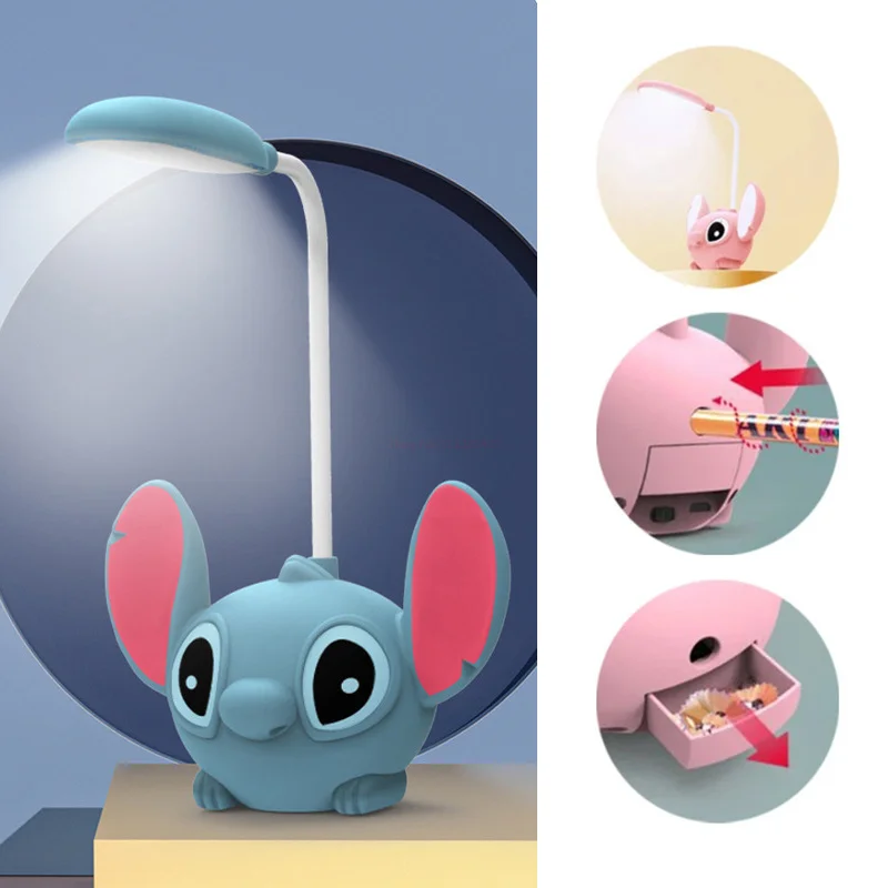 Светодиодная настольная лампа Disney Stitch Angel с точилкой для карандашей, Складная Настольная лампа с Usb-зарядкой для одноклассников, подарок-сюрприз
Светодиодная настольная лампа Disney Stitch Angel с точилкой для карандашей, Складная Настольная лампа с Usb-зарядкой для одноклассников, подарок-сюрприз
