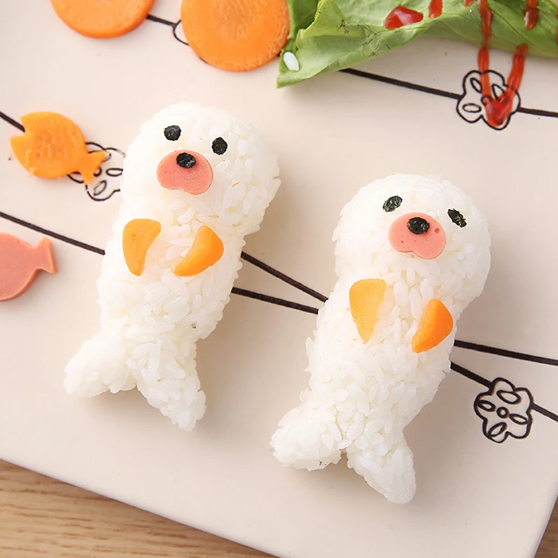 Cutes Seal Onigiri Modeling Mold Rice Ball Mold Diy kids Bento Lunch Cartoon Children Rice Ball Styler Kitchen Sushi Tools
Cutes Seal Onigiri Modeling Mold Rice Ball Mold Diy kids Bento Lunch Cartoon Children Rice Ball Styler Kitchen Sushi Tools