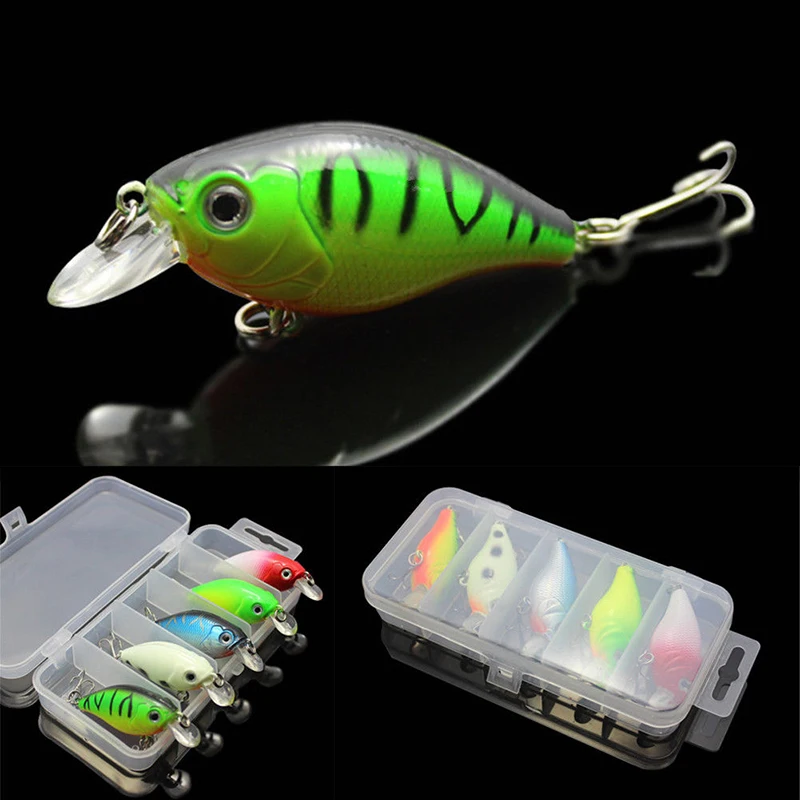 5pcs/Set High Quality Simulation Fishing Lure Baits Minnow Fishing Lures Fishing Crankbait Hook Bait Tackle With Box Portable
5pcs/Set High Quality Simulation Fishing Lure Baits Minnow Fishing Lures Fishing Crankbait Hook Bait Tackle With Box Portable