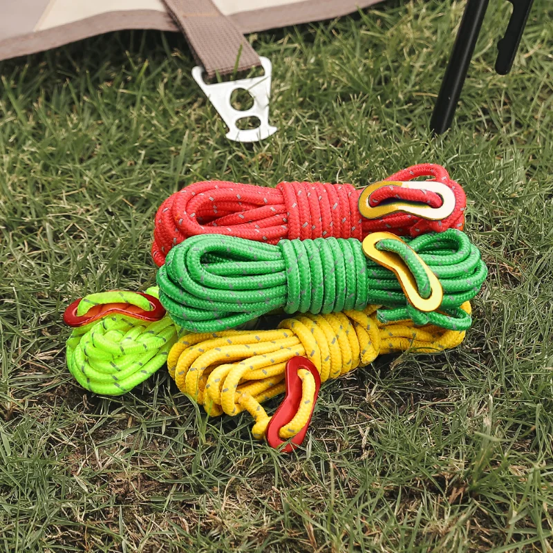 4m Multifunction Reflective Wind Rope with Buckle Parachute Cord Adjuster Windproof noose Cord Outdoor Camping Tent Accessories
4m Multifunction Reflective Wind Rope with Buckle Parachute Cord Adjuster Windproof noose Cord Outdoor Camping Tent Accessories