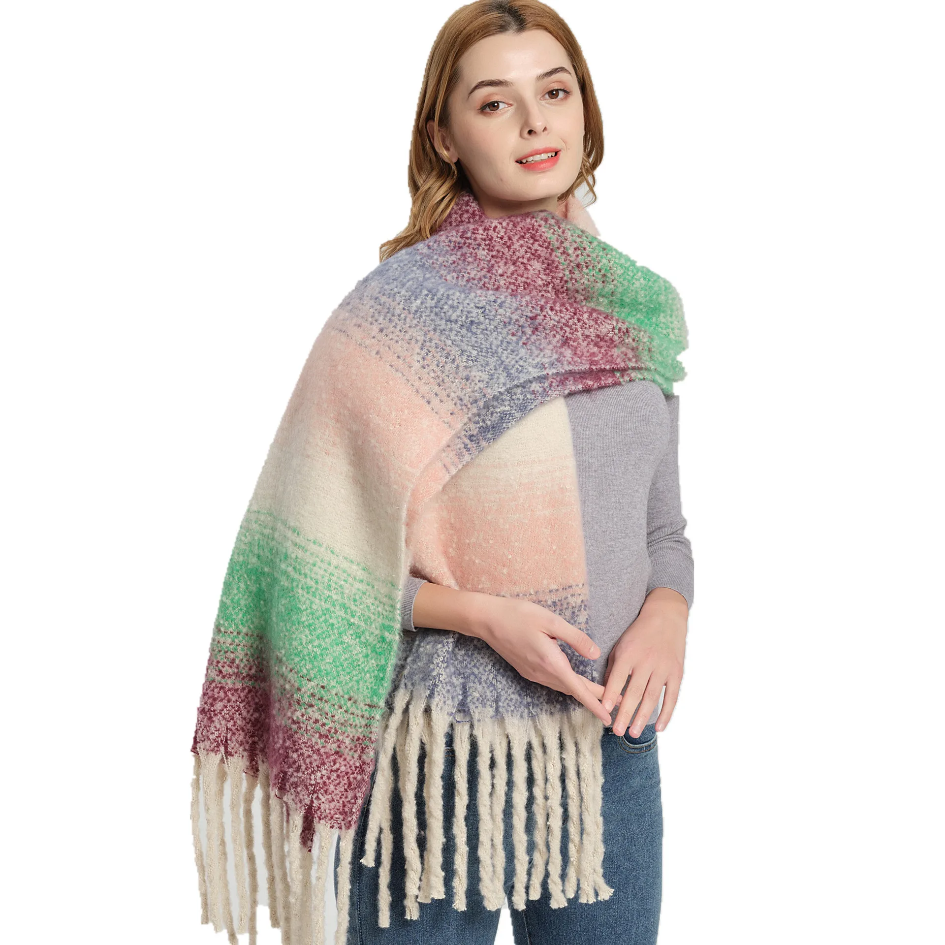 Thick Yarn Crochet Cashmere Scarf Hijab for Women Luxury Gradient Pashmina Shawl Wrap Fashion Female Headscarves Bufanda Echarpe
Thick Yarn Crochet Cashmere Scarf Hijab for Women Luxury Gradient Pashmina Shawl Wrap Fashion Female Headscarves Bufanda Echarpe