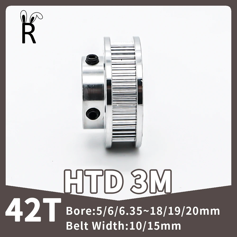 42Teeth HTD 3M Pulley Synchronous Wheels Bore 5/6/8~18/19/20mm For Teeth Width 10/15mm 42 Gears 42T Timing Pulley 3M Belt Pulley
42Teeth HTD 3M Pulley Synchronous Wheels Bore 5/6/8~18/19/20mm For Teeth Width 10/15mm 42 Gears 42T Timing Pulley 3M Belt Pulley