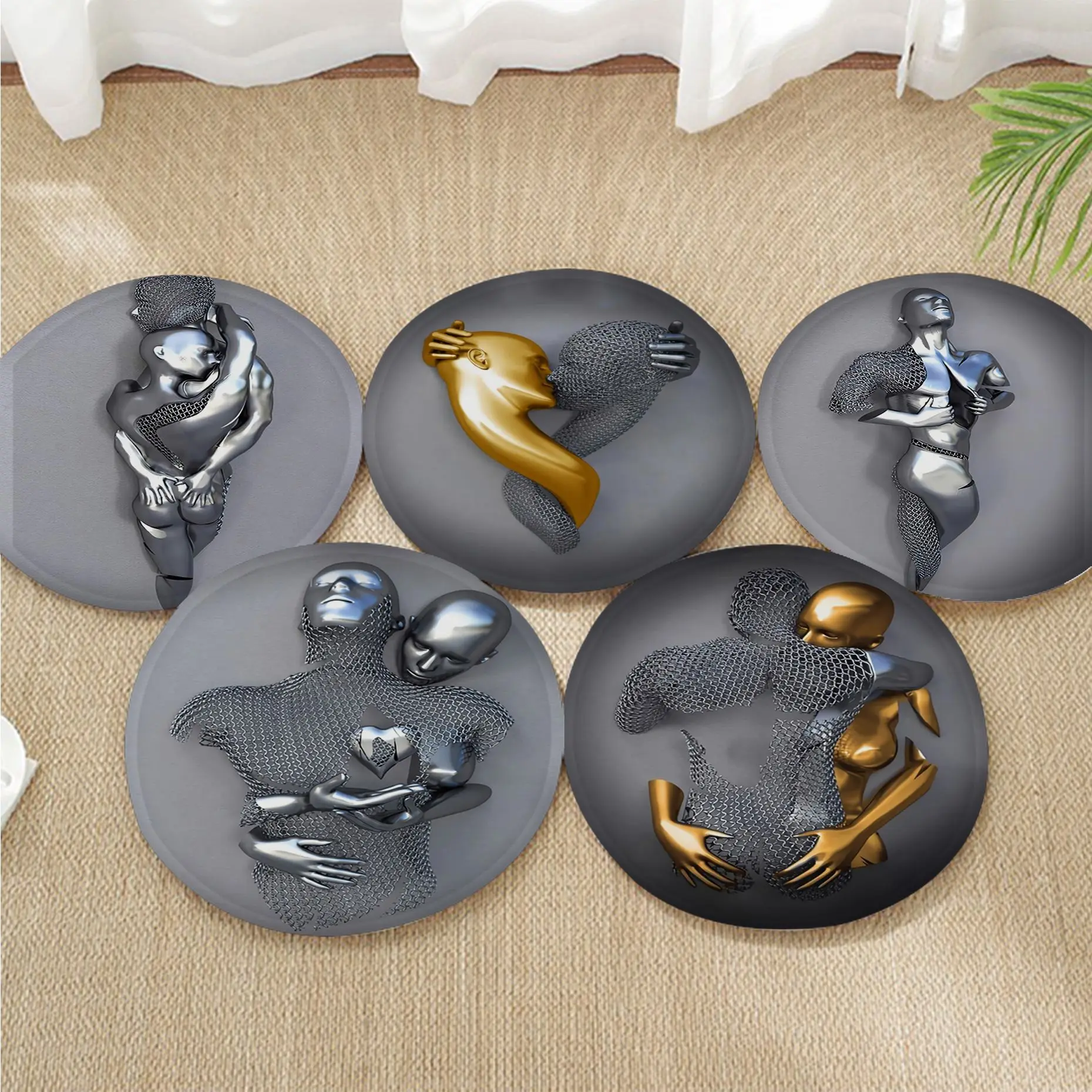 Metal Figure Statue Art Creative Dining Chair Cushion Circular Decoration Seat For Office Desk Chair Cushions
Metal Figure Statue Art Creative Dining Chair Cushion Circular Decoration Seat For Office Desk Chair Cushions