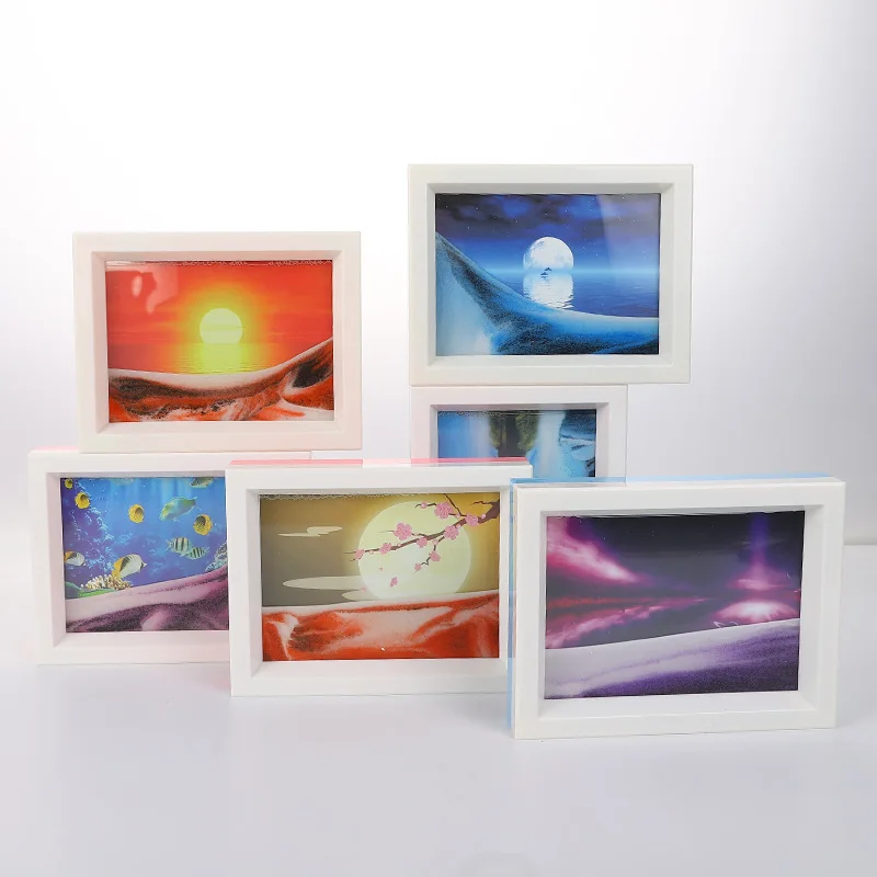 3D Colorful Moving Sand Frame Flowing Sand Art Picture Glass Sandscape In Motion Display Flowing Sand Painting Gift Home Decor
3D Colorful Moving Sand Frame Flowing Sand Art Picture Glass Sandscape In Motion Display Flowing Sand Painting Gift Home Decor