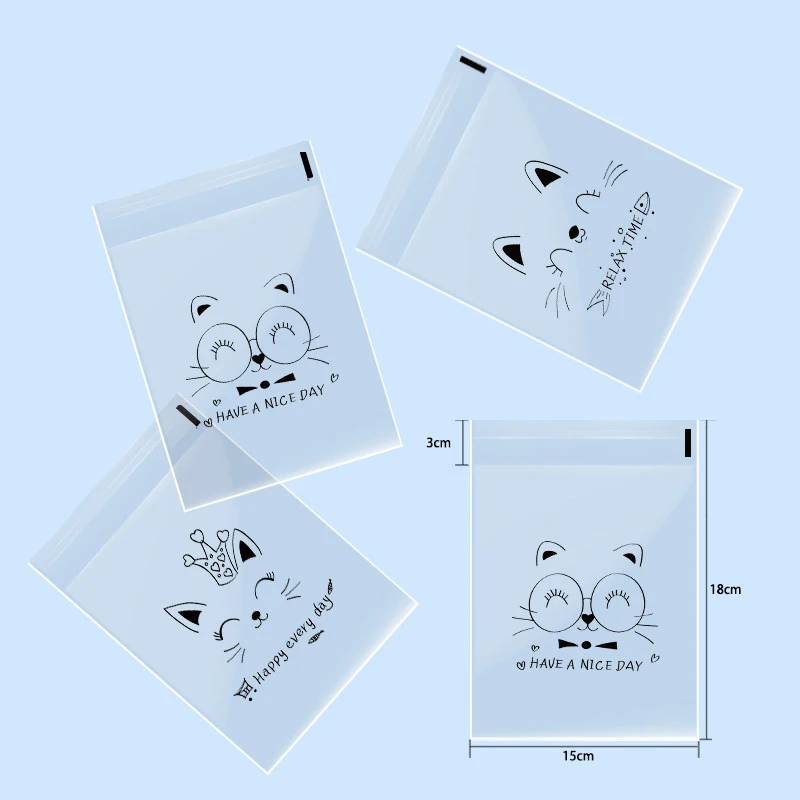 100Pcs Transparent Self-adhesive Cute Cartoon Animal Bread Paste Pineapple Buns Baked Sliced Toast Packaging Bags
100Pcs Transparent Self-adhesive Cute Cartoon Animal Bread Paste Pineapple Buns Baked Sliced Toast Packaging Bags