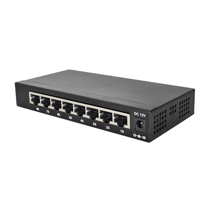 Ethernet Splitter 8-Port Gigabit Heat Dissipation Iron Shell Anti-Shielding Network Switch For PC Router
Ethernet Splitter 8-Port Gigabit Heat Dissipation Iron Shell Anti-Shielding Network Switch For PC Router