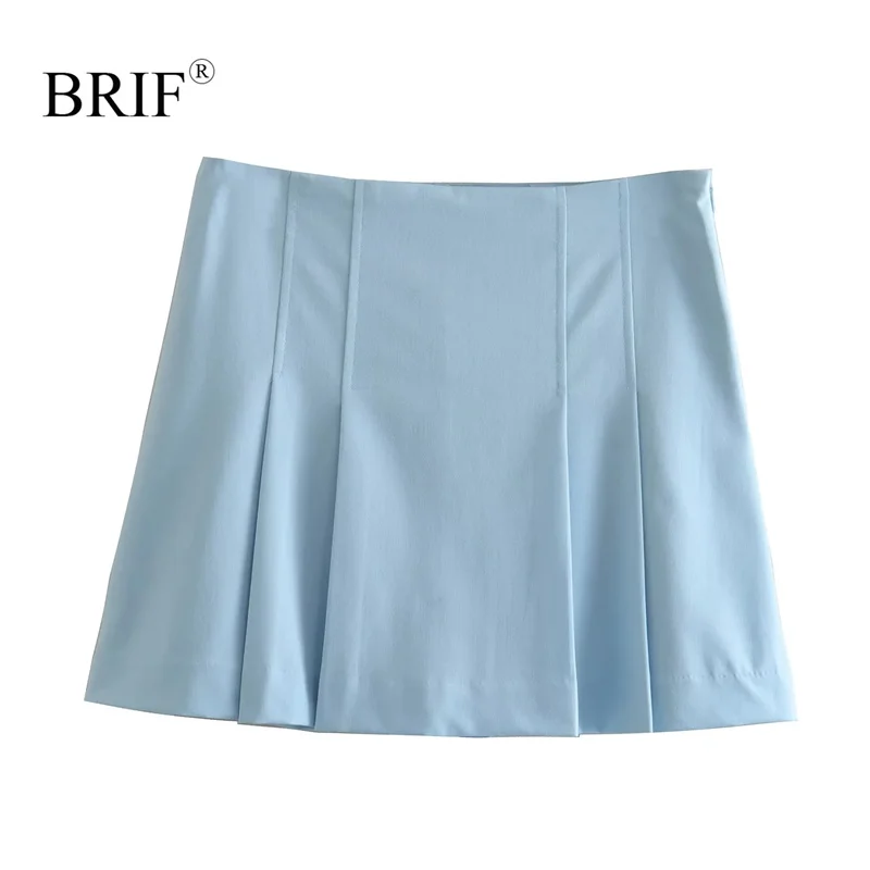 Женские Элегантные голубые складки BRIF Skort с высокой талией, невидимые шорты на молнии, юбки, уличная одежда
Женские Элегантные голубые складки BRIF Skort с высокой талией, невидимые шорты на молнии, юбки, уличная одежда