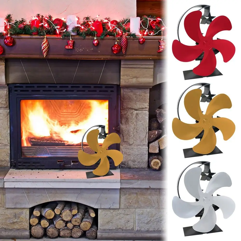 Quiet Stove Accessories Efficient 5 Leaves Heat Powered Fan Stove Top Fan Fireplace Fan Burning Stove
Quiet Stove Accessories Efficient 5 Leaves Heat Powered Fan Stove Top Fan Fireplace Fan Burning Stove