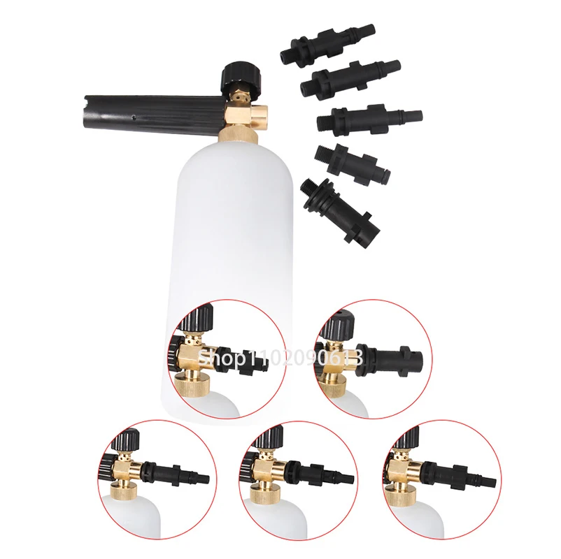 1Pc Car Foam Wash Snow Foam Lance Foam Nozzle High Pressure Foam Pot S Series Connector G1/4 Adapter Suitable for Karcher
1Pc Car Foam Wash Snow Foam Lance Foam Nozzle High Pressure Foam Pot S Series Connector G1/4 Adapter Suitable for Karcher