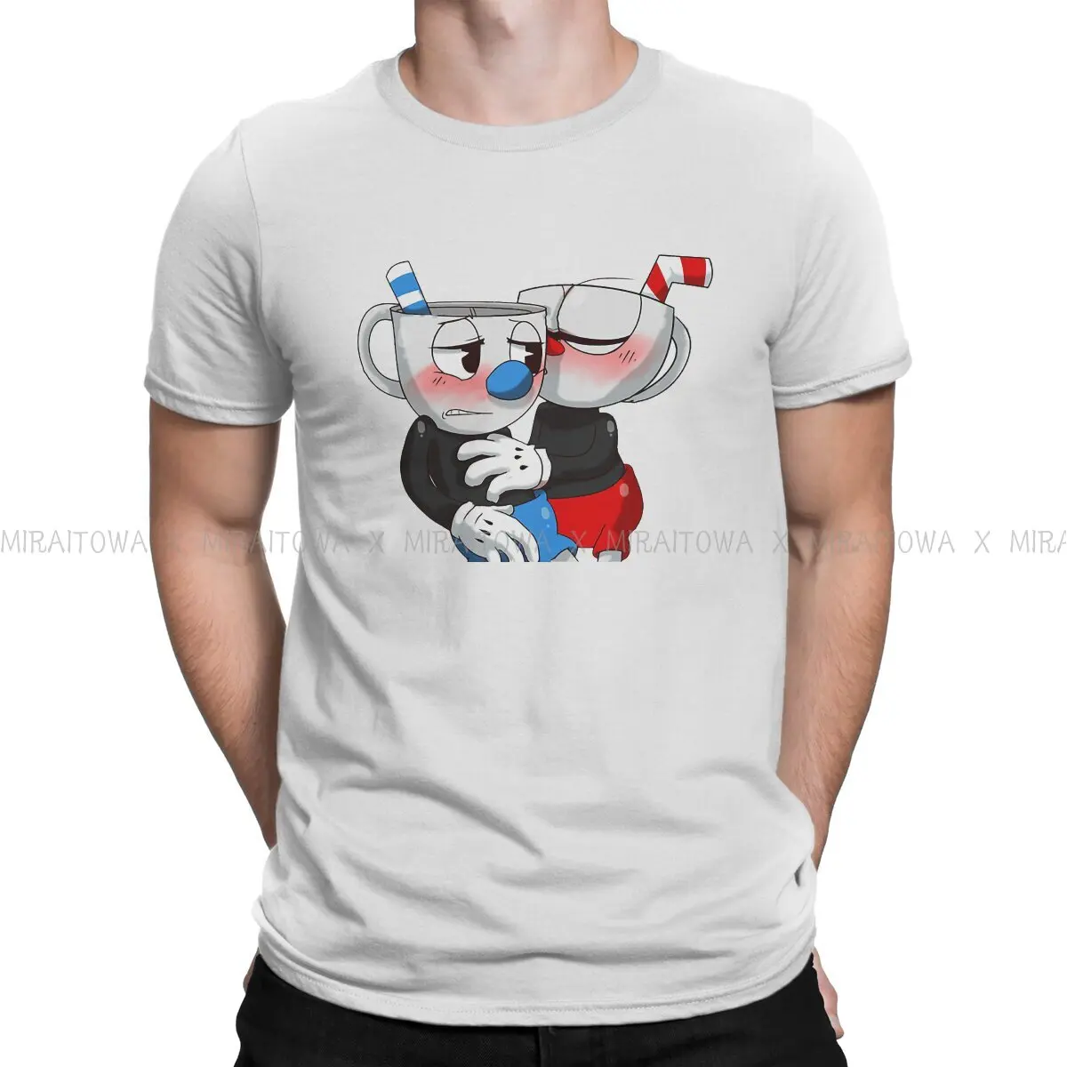Cup Head Mugman Kiss Hip Hop TShirt Cuphead Battle Adventure Game Style Tops Comfortable T Shirt Male Short Sleeve Special Gift
Cup Head Mugman Kiss Hip Hop TShirt Cuphead Battle Adventure Game Style Tops Comfortable T Shirt Male Short Sleeve Special Gift