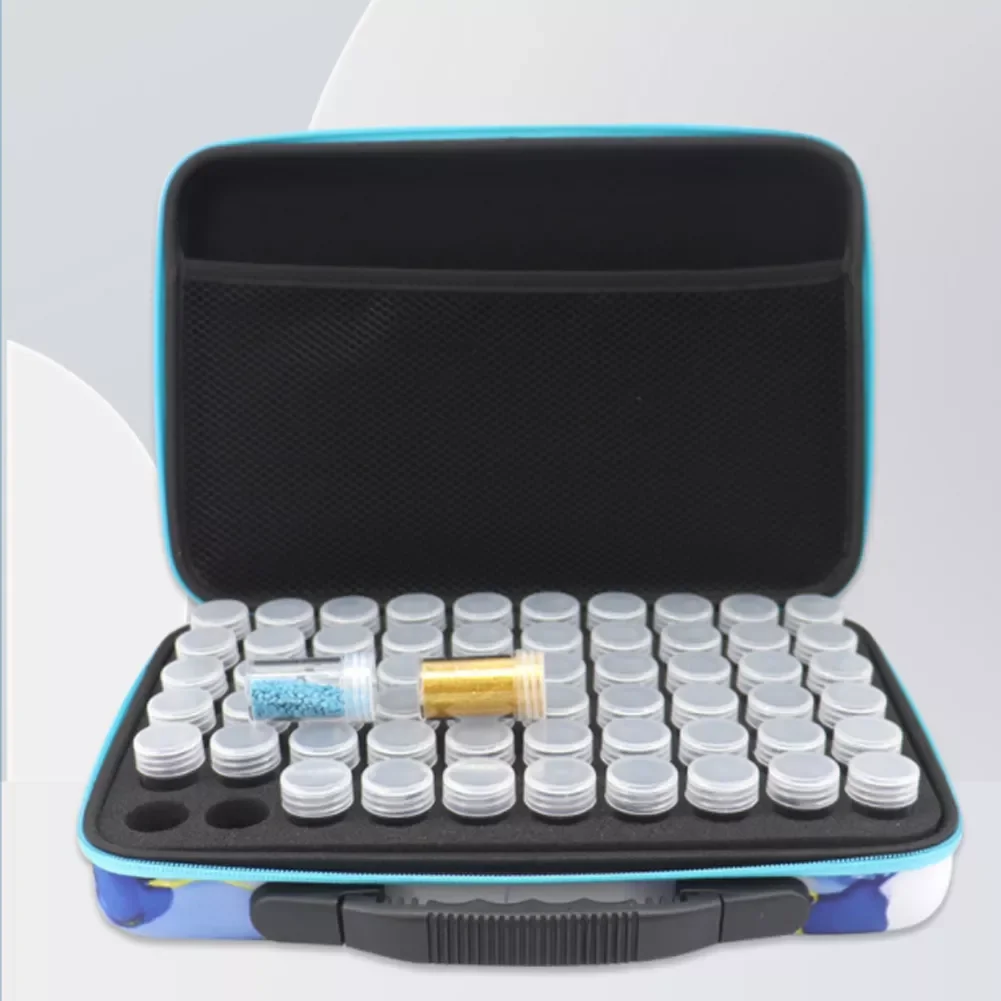 NEW2023 5D Diamond Painting Accessories Box Hand Bag 60 Slot Beads Storage Container Zipper Case Container for DIY Nail Art Tool
NEW2023 5D Diamond Painting Accessories Box Hand Bag 60 Slot Beads Storage Container Zipper Case Container for DIY Nail Art Tool