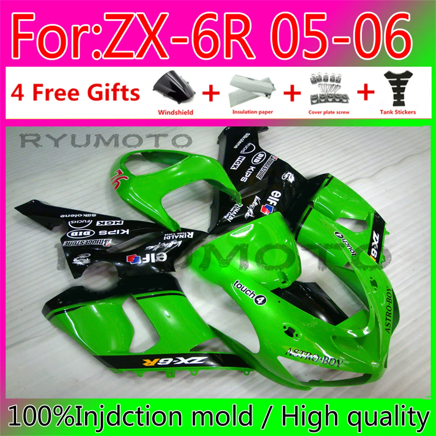 Новый комплект обтекателей для цельного мотоцикла ABS, подходит для Kawasaki Ninja ZX-6R 2005 2006 zx6r 2005-2006 обтекатель
Новый комплект обтекателей для цельного мотоцикла ABS, подходит для Kawasaki Ninja ZX-6R 2005 2006 zx6r 2005-2006 обтекатель