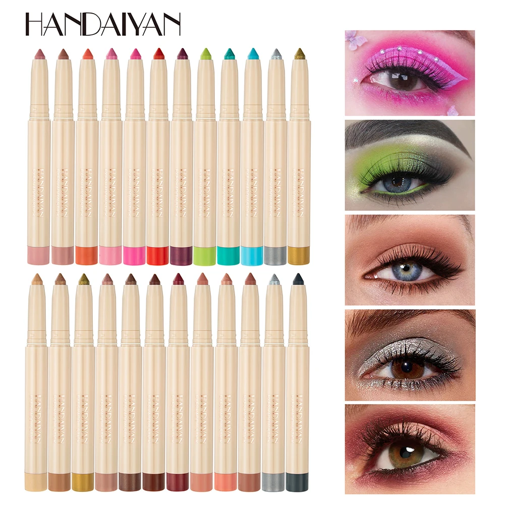 12 Color Glitter Eyeshadow Pencil Glitter Colored Eye Shadow Makeup Pigment Cosmetics Long Lasting Highlighter Eye Makeup
12 Color Glitter Eyeshadow Pencil Glitter Colored Eye Shadow Makeup Pigment Cosmetics Long Lasting Highlighter Eye Makeup