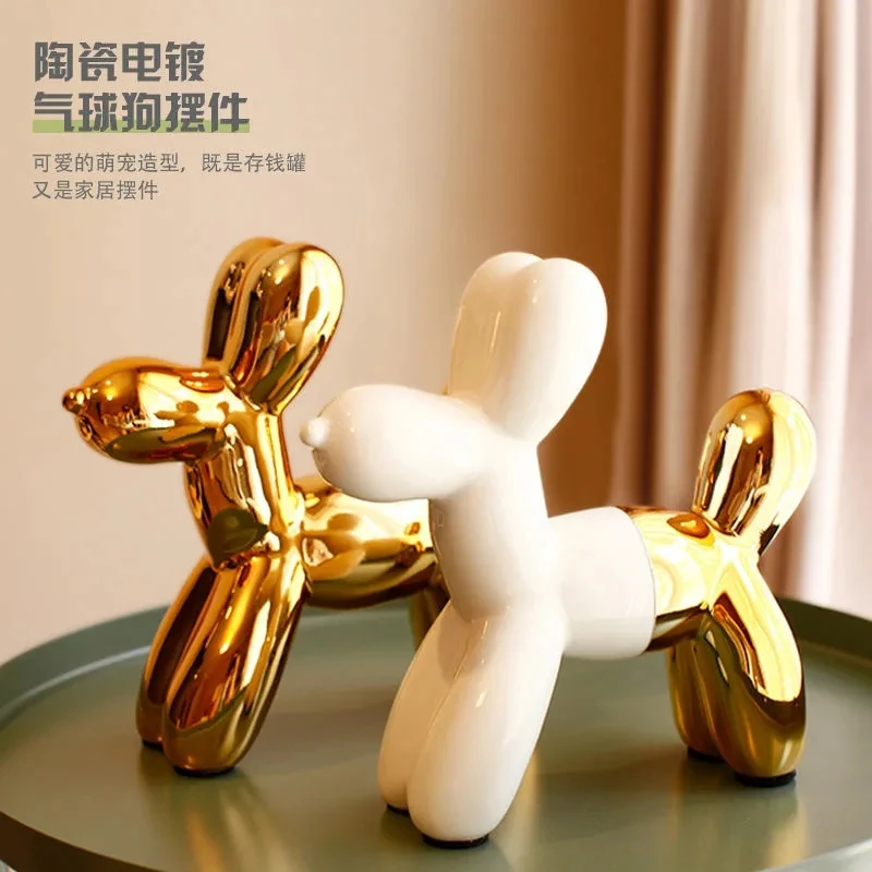 Home decoration new modern style decoration electroplating ceramic dog piggy bank bedroom living room wedding decoration
Home decoration new modern style decoration electroplating ceramic dog piggy bank bedroom living room wedding decoration