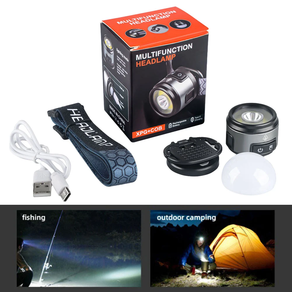 Headlamp Headlight Type-C 7gear Aluminum ABS Belt Black Outdoor Practical Camping Light Data Cable FlashlightsH
Headlamp Headlight Type-C 7gear Aluminum ABS Belt Black Outdoor Practical Camping Light Data Cable FlashlightsH