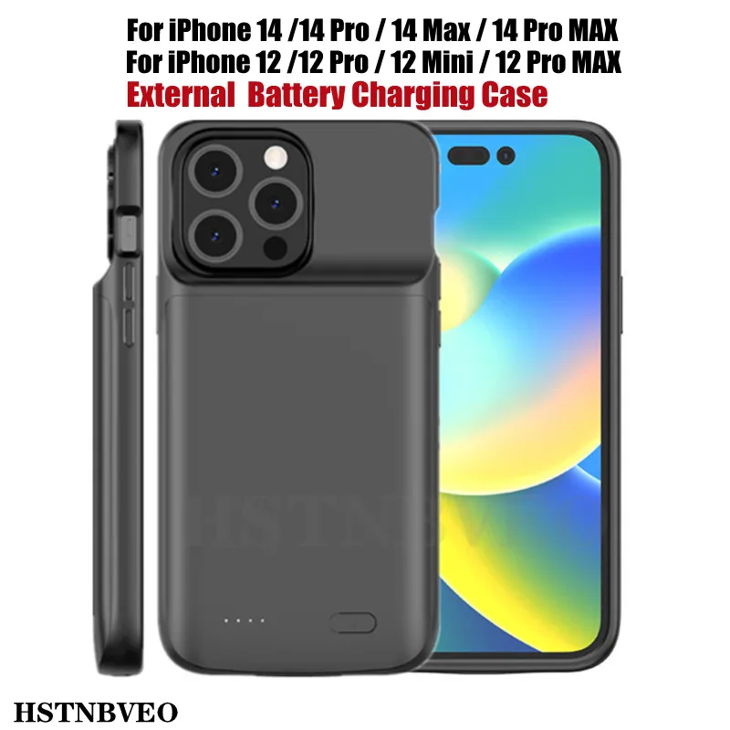 External PowerBank Battery Charging Case For iPhone 14 12 Pro MAX Battery Case Battery Charger Cases for iPhone 14 MAX 12 14 Pro
External PowerBank Battery Charging Case For iPhone 14 12 Pro MAX Battery Case Battery Charger Cases for iPhone 14 MAX 12 14 Pro