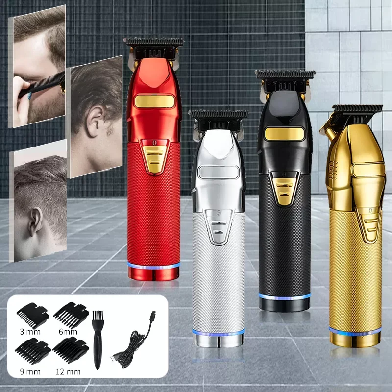 Professional Hair Trimmer Gold Clipper For Men Rechargeable Barber Cordless Hair Cutting T Machine Hair Styling Beard Trimmer
Professional Hair Trimmer Gold Clipper For Men Rechargeable Barber Cordless Hair Cutting T Machine Hair Styling Beard Trimmer