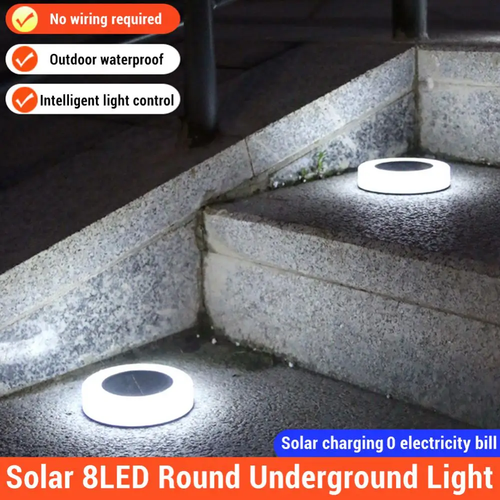 LED Solar Power Disk Light Solar Underground Light Outdoor Waterproof Landscape Lights Garden Lawn Yard Patio Path Decoration
LED Solar Power Disk Light Solar Underground Light Outdoor Waterproof Landscape Lights Garden Lawn Yard Patio Path Decoration