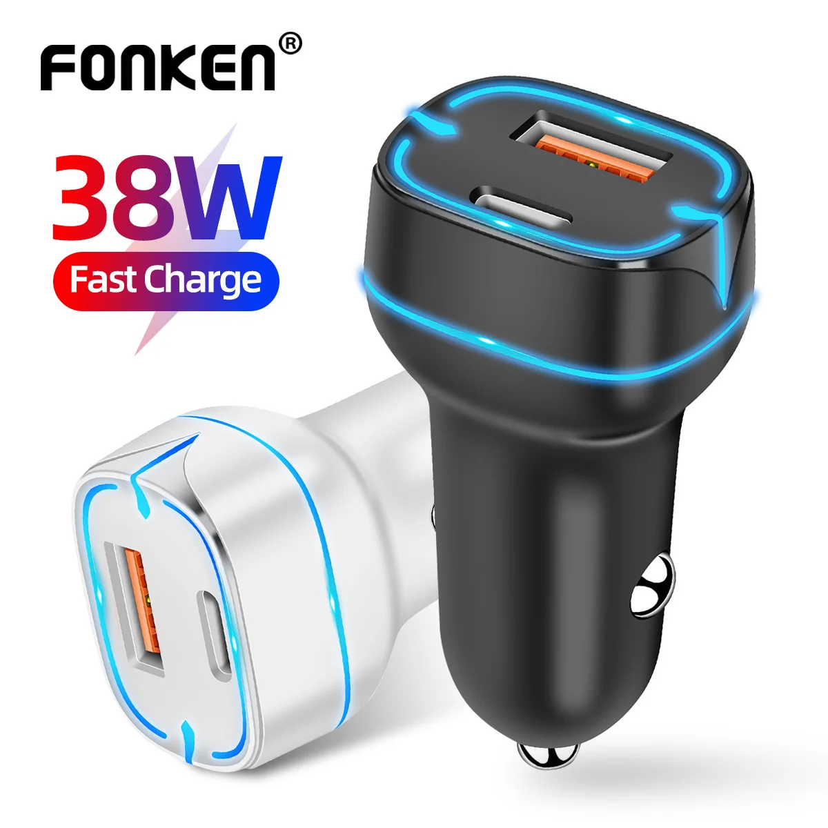 Автомобильное зарядное устройство FONKEN USB C, быстрая зарядка 3,0, Тип C, адаптер для быстрой зарядки телефона для iPhone 13, 12, 11 Pro Max, Samsung S21, S22
Автомобильное зарядное устройство FONKEN USB C, быстрая зарядка 3,0, Тип C, адаптер для быстрой зарядки телефона для iPhone 13, 12, 11 Pro Max, Samsung S21, S22