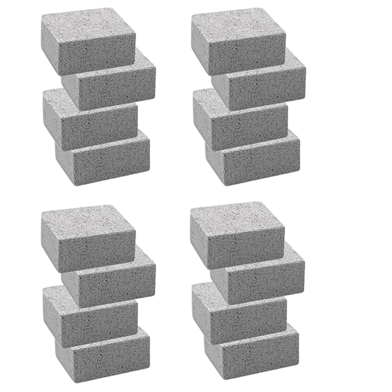 

16 Pack Grill Griddle Cleaning Brick Block,Kitchen Bathroom Cleaning Pumice Block, De-Scaling Cleaning Stone Promotion