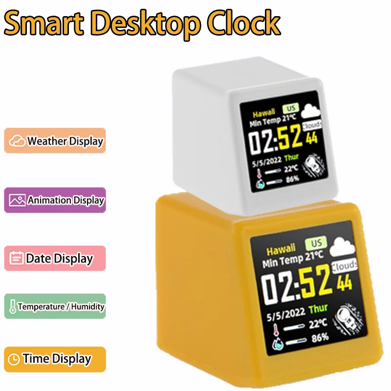 Digital Smart Desk Clock Touch Weather Station WiFi Analog Alarm Small Album Photo Frame Multi-function Cool Gadget Gift
Digital Smart Desk Clock Touch Weather Station WiFi Analog Alarm Small Album Photo Frame Multi-function Cool Gadget Gift