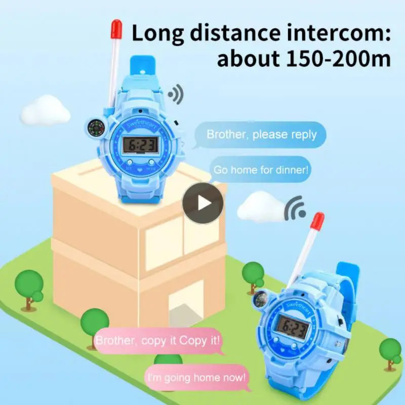 Kids Electronic Walkie Talkies Watch Toy Smart Wireless Interphone Christmas Birthday Gift For Boys Girls Play House Games
Kids Electronic Walkie Talkies Watch Toy Smart Wireless Interphone Christmas Birthday Gift For Boys Girls Play House Games