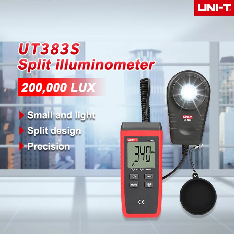 UNI-T Mini Light Meter 0~199,900Lux Split Digital Luxmeter Max Min Illuminometers Industrial Photometer Lux Fc Luminance Tester
UNI-T Mini Light Meter 0~199,900Lux Split Digital Luxmeter Max Min Illuminometers Industrial Photometer Lux Fc Luminance Tester