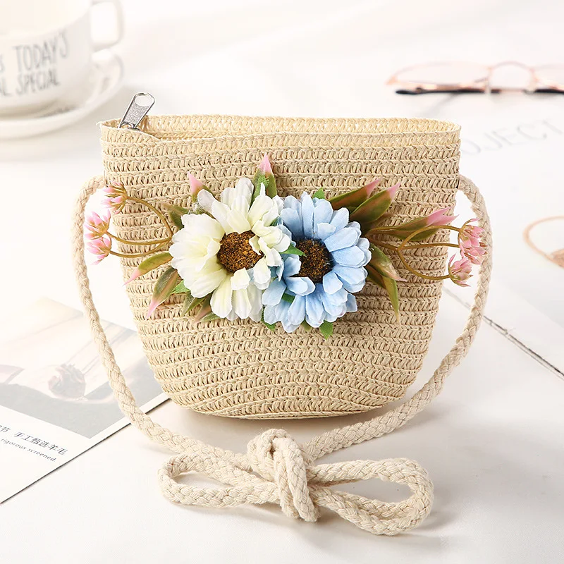 Girl's Crossbody Bag Floral Rattan Mini Shoulder Bag Summer Straw Beach Bag Kid's Casual Zipper Messenger Bags Children Handbag
Girl's Crossbody Bag Floral Rattan Mini Shoulder Bag Summer Straw Beach Bag Kid's Casual Zipper Messenger Bags Children Handbag