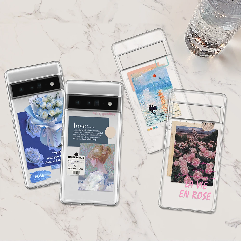 Creative Flower Text Label Case for Google Pixel 7a 7Pro 7 6a 6 6Pro 5 5a 5G 4XL 4 2 3XL 2XL 3 3a 3aXL 4a Clear Soft TPU Cover
Creative Flower Text Label Case for Google Pixel 7a 7Pro 7 6a 6 6Pro 5 5a 5G 4XL 4 2 3XL 2XL 3 3a 3aXL 4a Clear Soft TPU Cover