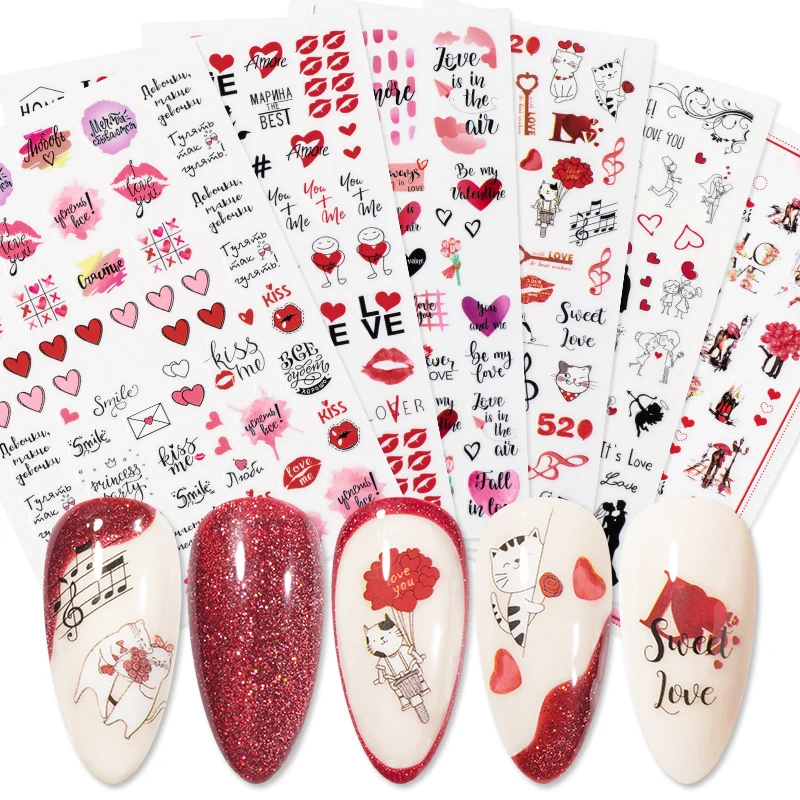 3D Romantic Valentines Day Nail Sticker Love Rose Leopard Flower Laser Nail Sticker Nail Design for Valentine's Day
3D Romantic Valentines Day Nail Sticker Love Rose Leopard Flower Laser Nail Sticker Nail Design for Valentine's Day