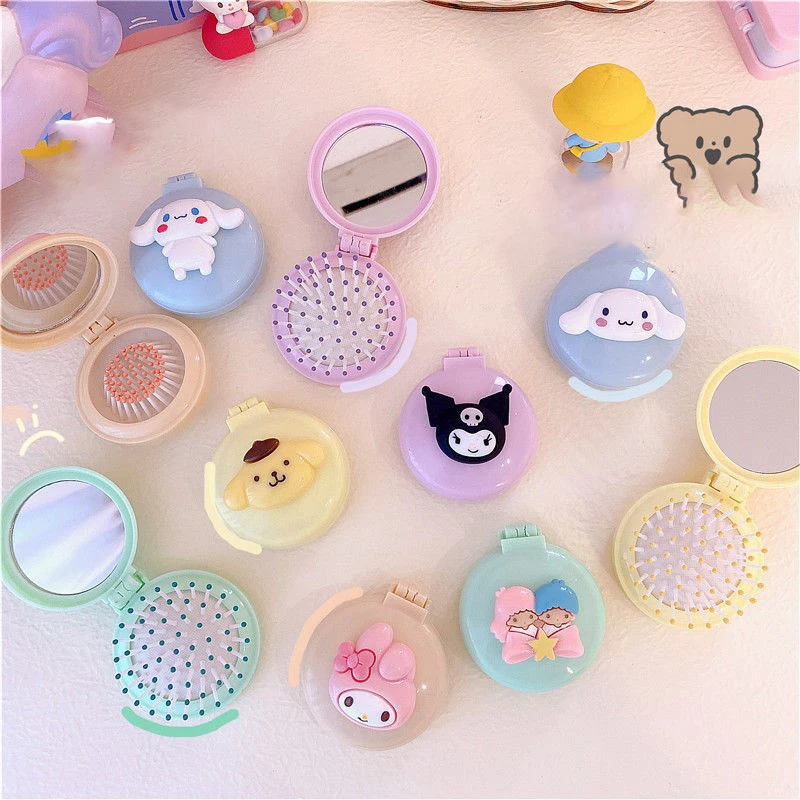 Kawaii Sanrio Cartoon Folding Air Cushion Comb Cute Kuromi Mini Portable Massage Small Comb with Mirror Creative Birthday Gifts
Kawaii Sanrio Cartoon Folding Air Cushion Comb Cute Kuromi Mini Portable Massage Small Comb with Mirror Creative Birthday Gifts