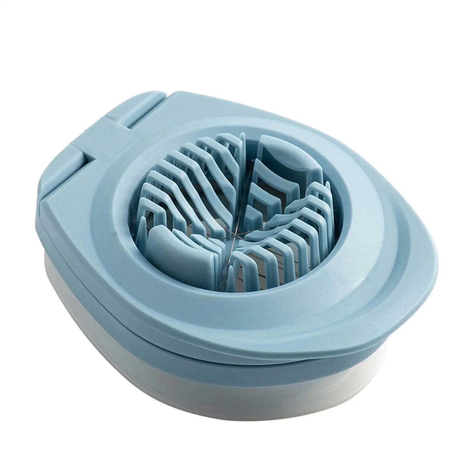 Инструмент для резки яиц, многофункциональный прибор для резки твердых яиц, легко нарезать яйца на ломтики
Инструмент для резки яиц, многофункциональный прибор для резки твердых яиц, легко нарезать яйца на ломтики