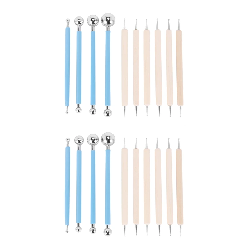 20 Piece Dotting Tools Ball Styluses For Mandala Rock Painting, Pottery Clay Craft, Embossing Art
20 Piece Dotting Tools Ball Styluses For Mandala Rock Painting, Pottery Clay Craft, Embossing Art