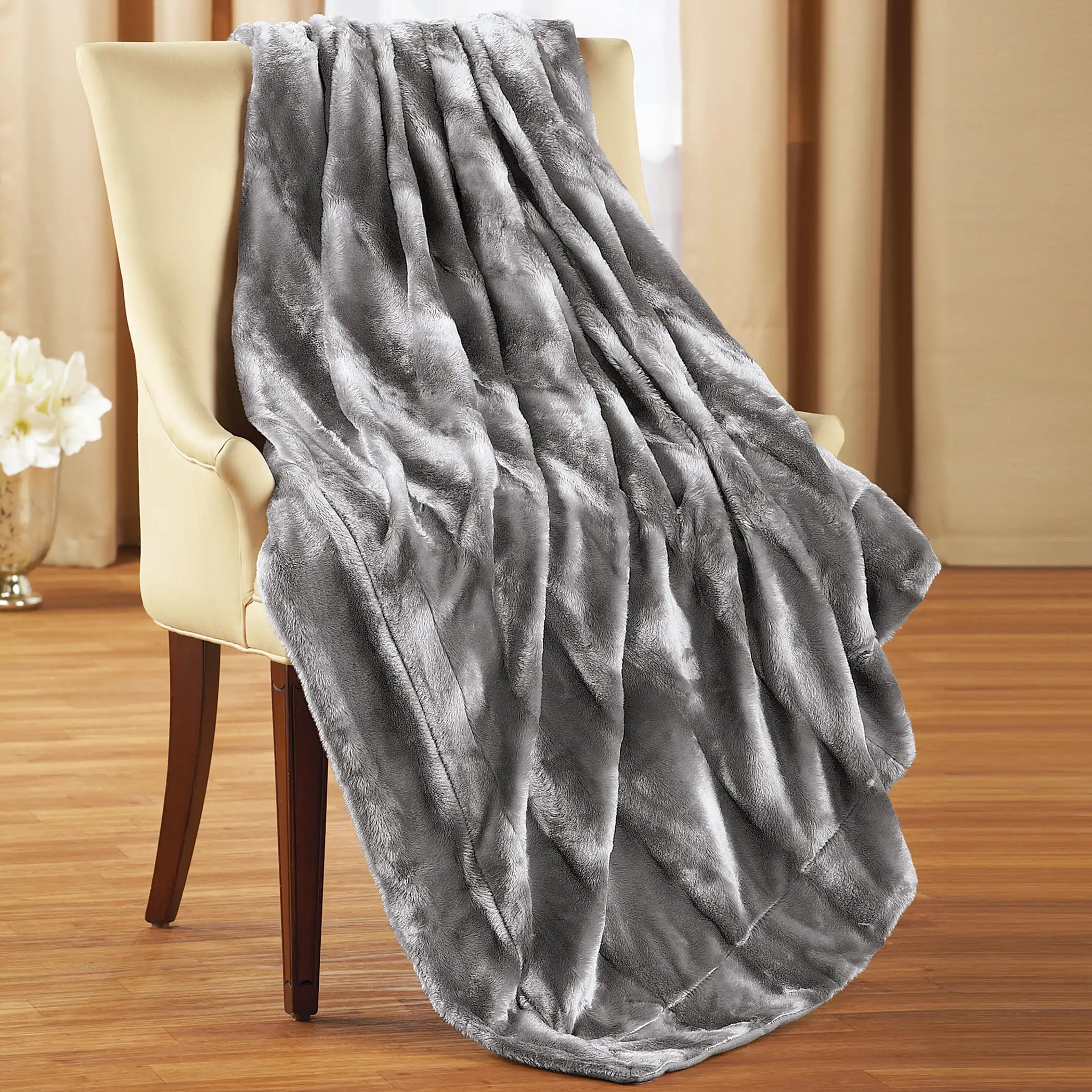 and Soft Faux Fur Throw Blanket to Add an Elegant Touch to Any Room 50" x 60", Silver Blanket For Sofa Bed Cover Fluffy Soft
and Soft Faux Fur Throw Blanket to Add an Elegant Touch to Any Room 50" x 60", Silver Blanket For Sofa Bed Cover Fluffy Soft
