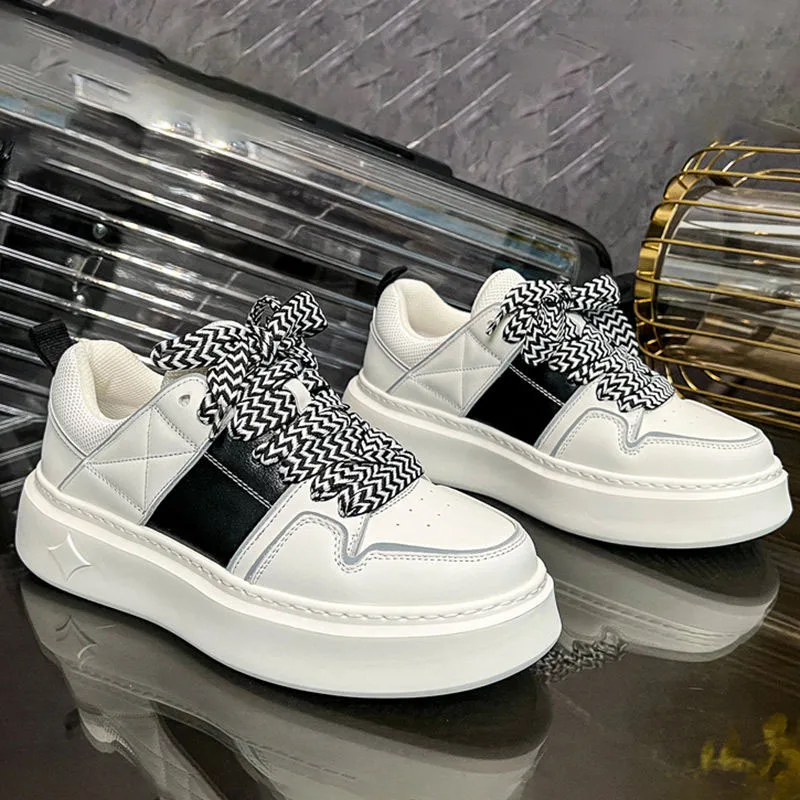 Chunky Sneakers Mens Casual Leather Platform Sports Shoes Autumn 2023 New Men Fashion White Lace Up Outdoor Vulcanize Zapatillas
Chunky Sneakers Mens Casual Leather Platform Sports Shoes Autumn 2023 New Men Fashion White Lace Up Outdoor Vulcanize Zapatillas