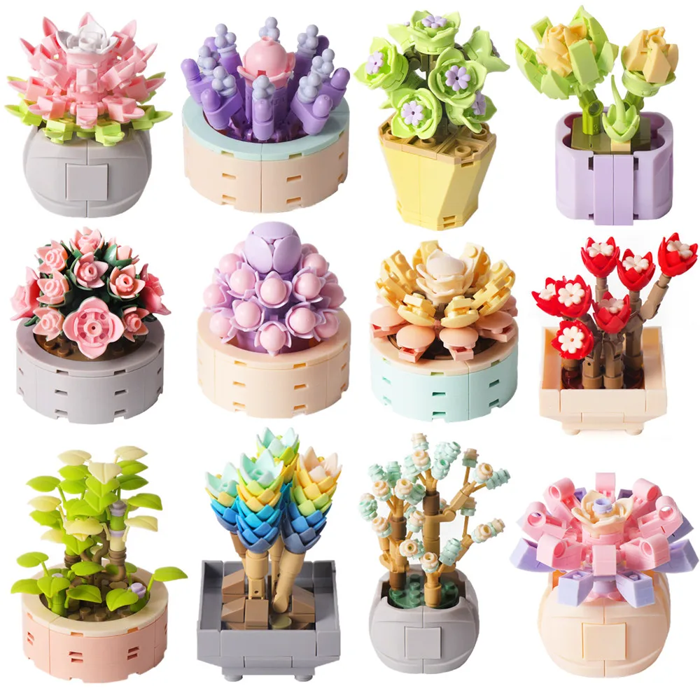 Bonsai Building Blocks Home Decoration Garden Plant City Creative Succulent Pant Flower Friends Bricks DIY Toys For Kids Gifts
Bonsai Building Blocks Home Decoration Garden Plant City Creative Succulent Pant Flower Friends Bricks DIY Toys For Kids Gifts