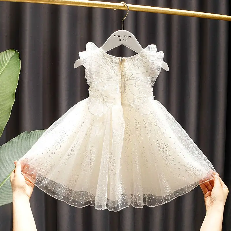 Baby Girls Butterfly Wings Fairy Gauze Princess Dress Lovely Kids Summer Sleeveless Tulle Dress Child Birthday Party Gown Dress
Baby Girls Butterfly Wings Fairy Gauze Princess Dress Lovely Kids Summer Sleeveless Tulle Dress Child Birthday Party Gown Dress