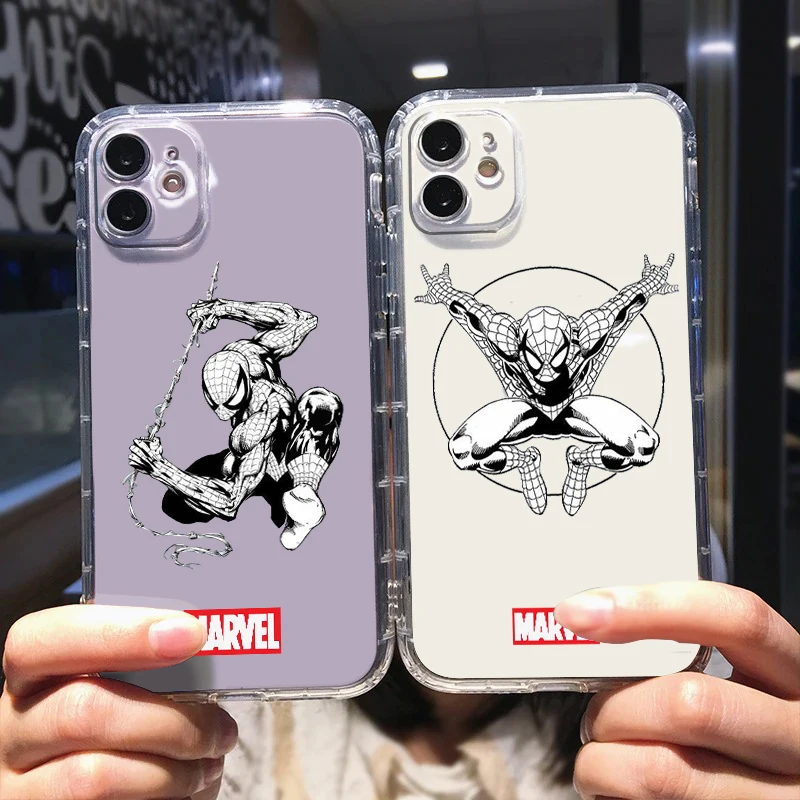 Marvel SpiderMan Iron Man Art Phone Case For Apple iPhone 14 13 12 Mini 11 XS Pro Max X XR 8 7 6 Plus 5 SE Transparent Cover
Marvel SpiderMan Iron Man Art Phone Case For Apple iPhone 14 13 12 Mini 11 XS Pro Max X XR 8 7 6 Plus 5 SE Transparent Cover