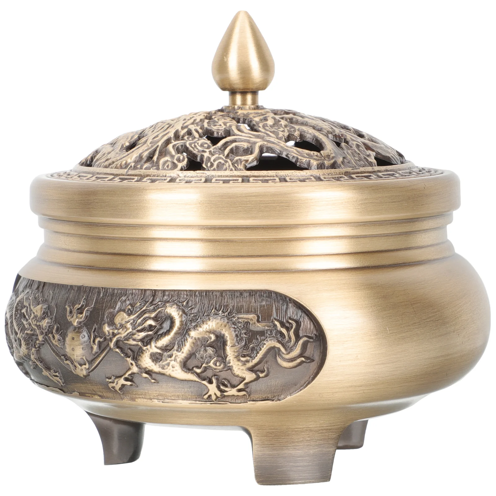 Tibetan Burner Chinese Decor Decorative Censer Vintage Decor Brass Tripod Burner Carved Burner Holder
Tibetan Burner Chinese Decor Decorative Censer Vintage Decor Brass Tripod Burner Carved Burner Holder