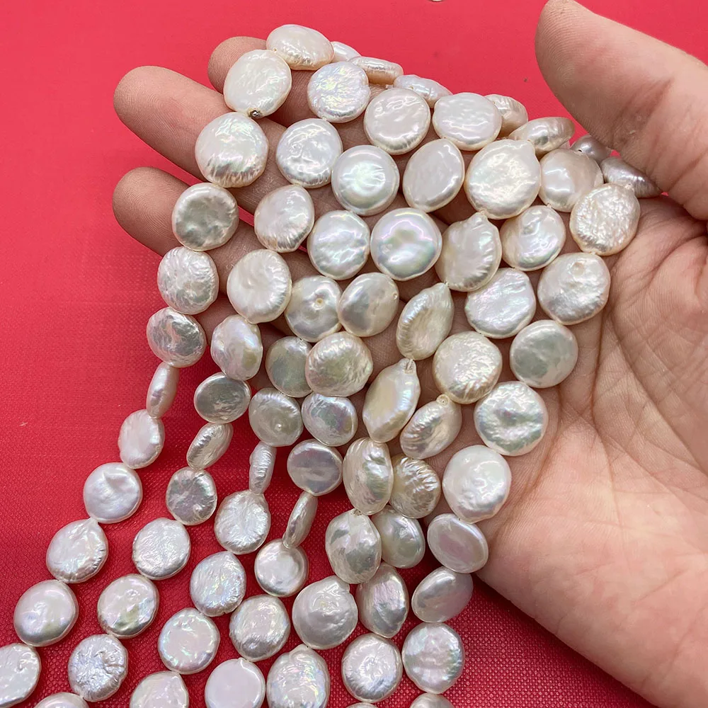 100% Genuine Natural Freshwater Pearl 11-12mm Coin Baroque Pearl Fashion Handmade Necklace Bracelet DIY Jewelry Accessories
100% Genuine Natural Freshwater Pearl 11-12mm Coin Baroque Pearl Fashion Handmade Necklace Bracelet DIY Jewelry Accessories