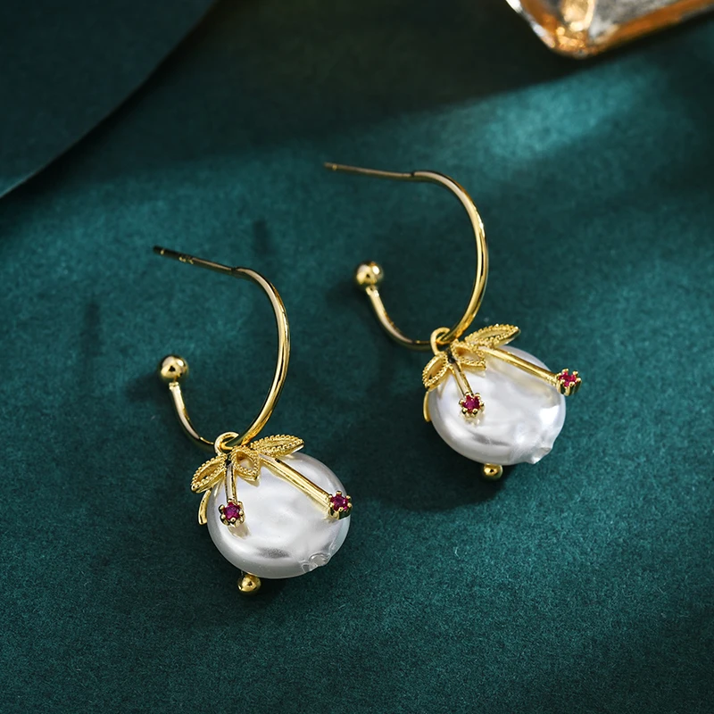 Vintage Dangle&Drop Earrings S925 Sterling Silver Zircon Freshwater Pearl Earring For Women Jewelry Free Shipping Accessories
Vintage Dangle&Drop Earrings S925 Sterling Silver Zircon Freshwater Pearl Earring For Women Jewelry Free Shipping Accessories