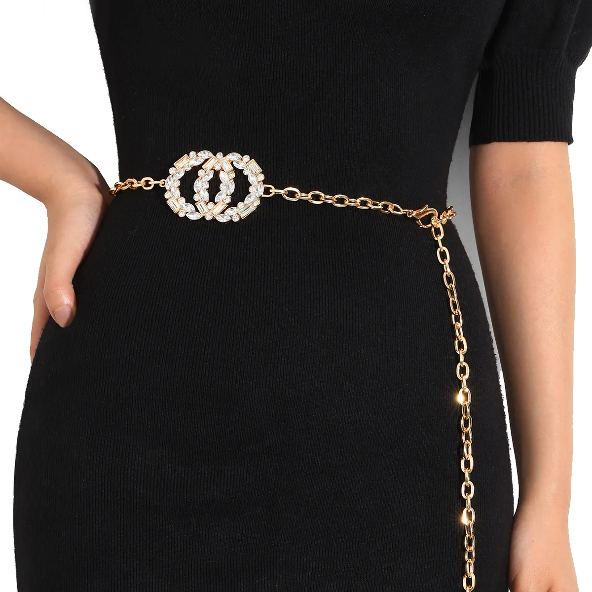 Fashion Elegant Ladies Metal Adjustable Thin Ladies Waist Chain Women Strap Dress Belt Pearl Decorative Clothess Accessories
Fashion Elegant Ladies Metal Adjustable Thin Ladies Waist Chain Women Strap Dress Belt Pearl Decorative Clothess Accessories