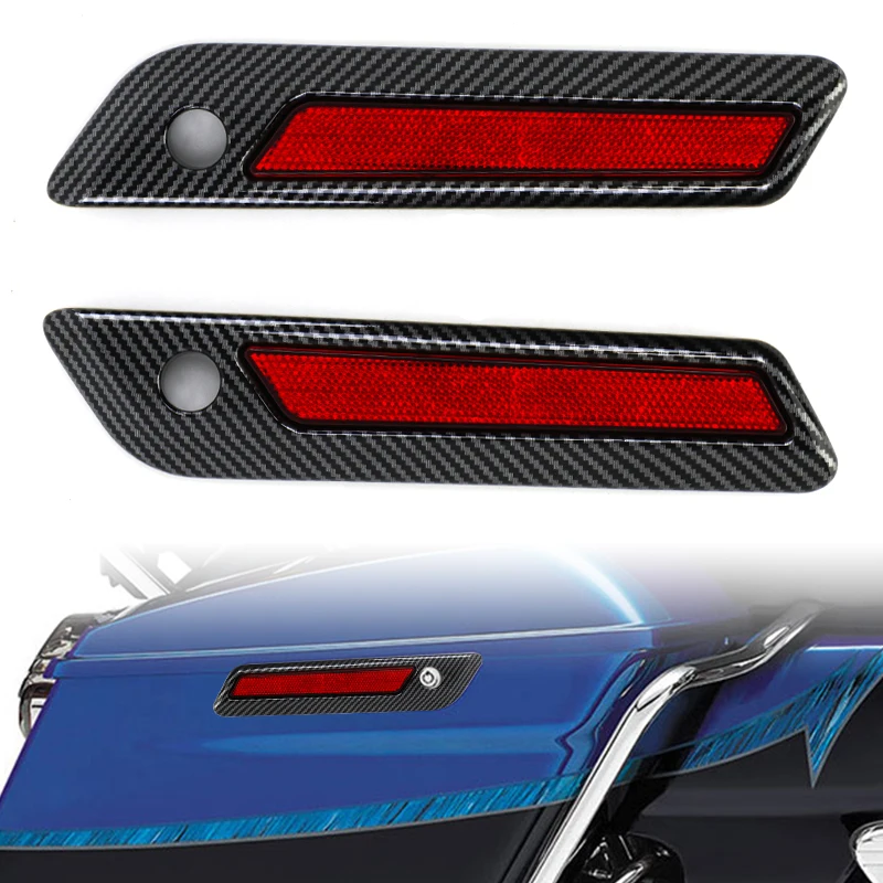 Motorcycle Black Hard Saddlebag Latch Cover with Red Reflector For Harley Touring Road King Road Glide Street Glide 2014-up
Motorcycle Black Hard Saddlebag Latch Cover with Red Reflector For Harley Touring Road King Road Glide Street Glide 2014-up