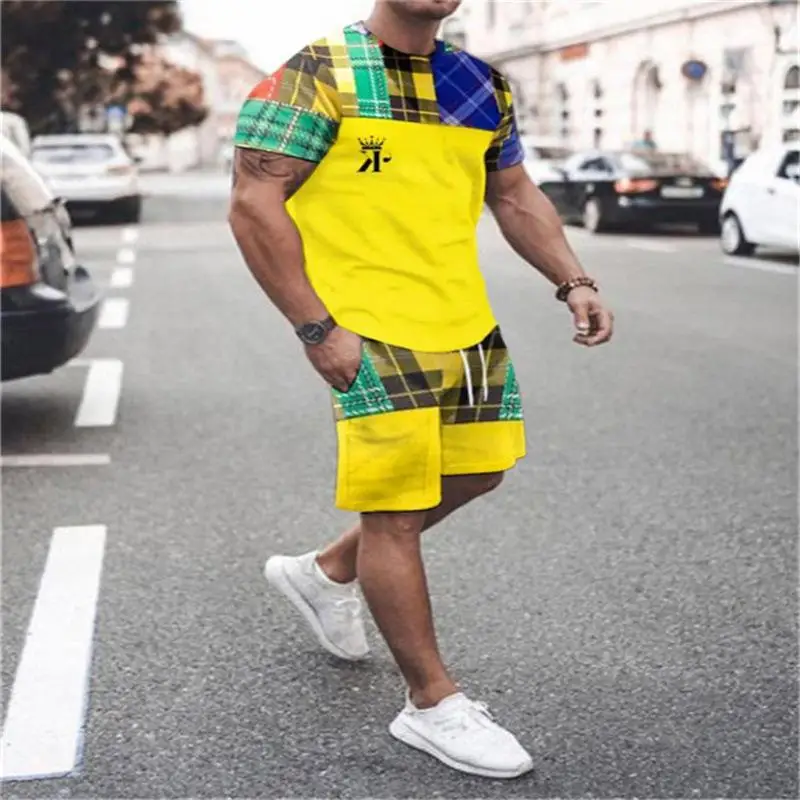 2022 Summer New European and American Style Foreign Trade Men's T-shirt Suit Men and Women Leisure Two-piece Trendy 3D Digital P
2022 Summer New European and American Style Foreign Trade Men's T-shirt Suit Men and Women Leisure Two-piece Trendy 3D Digital P