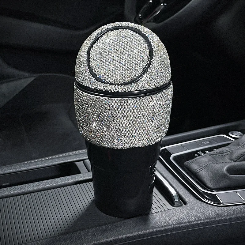 Bling Rhinestone Car Trash Garbage Can Diamond Crystal Auto Trash Dust Case Holder Mini Garbage Bin Press Type Car Storage Box
Bling Rhinestone Car Trash Garbage Can Diamond Crystal Auto Trash Dust Case Holder Mini Garbage Bin Press Type Car Storage Box