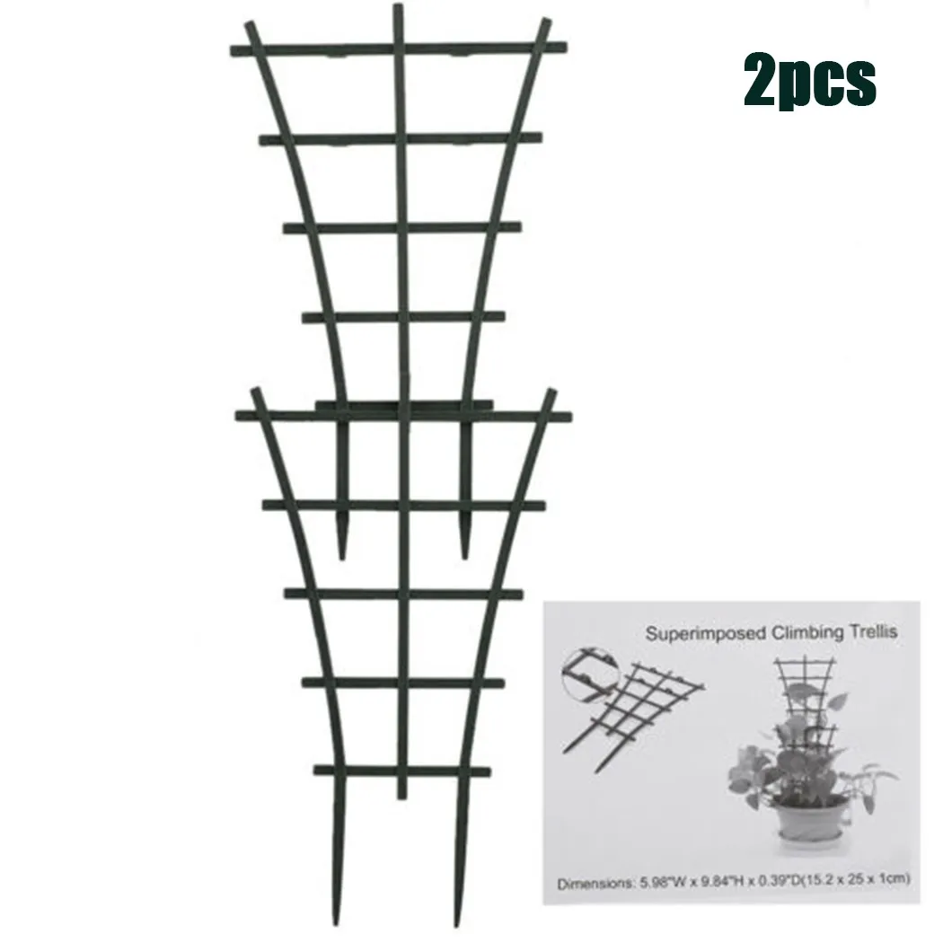 2pcs Plant Support Frame 9.84in Plastic Green Garden Plant Climbing Trellis Vegetables Flowers Tie Support Plant Pot Frame
2pcs Plant Support Frame 9.84in Plastic Green Garden Plant Climbing Trellis Vegetables Flowers Tie Support Plant Pot Frame