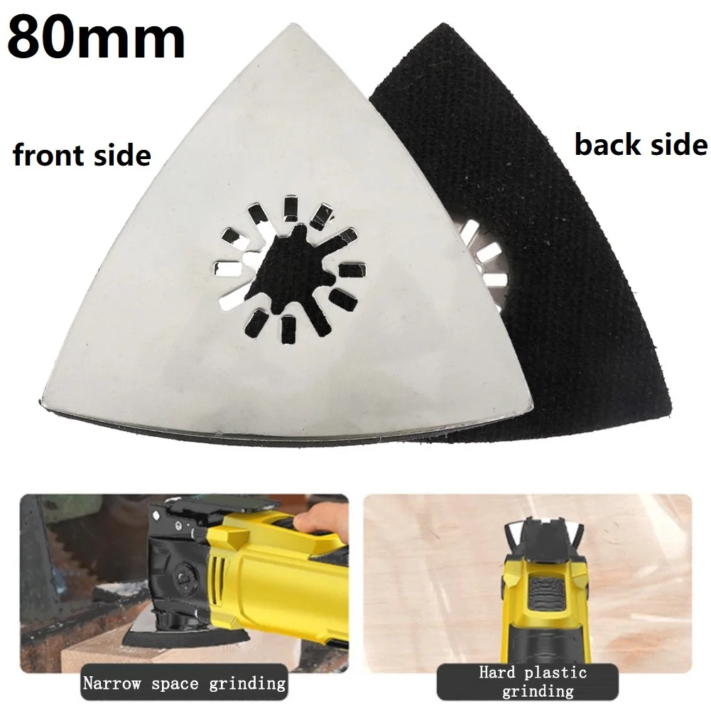 80*80 Triangular Sanding Pad Polishing Disc Hook Loop Sander Back-up Oscillating Multi Rotary Tools Power Abrasives Accessories
80*80 Triangular Sanding Pad Polishing Disc Hook Loop Sander Back-up Oscillating Multi Rotary Tools Power Abrasives Accessories