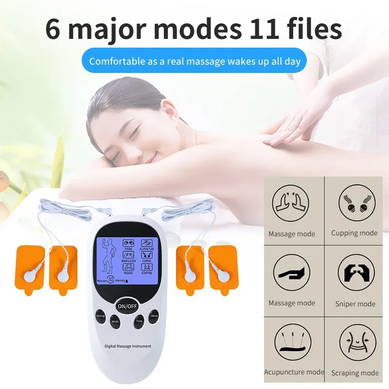BXA Full Body Digital Massager Instrument Acupuncture Scrapping Eletric EMS TENS Muscle Stimulator Back Neck Pain Relief Therapy
BXA Full Body Digital Massager Instrument Acupuncture Scrapping Eletric EMS TENS Muscle Stimulator Back Neck Pain Relief Therapy