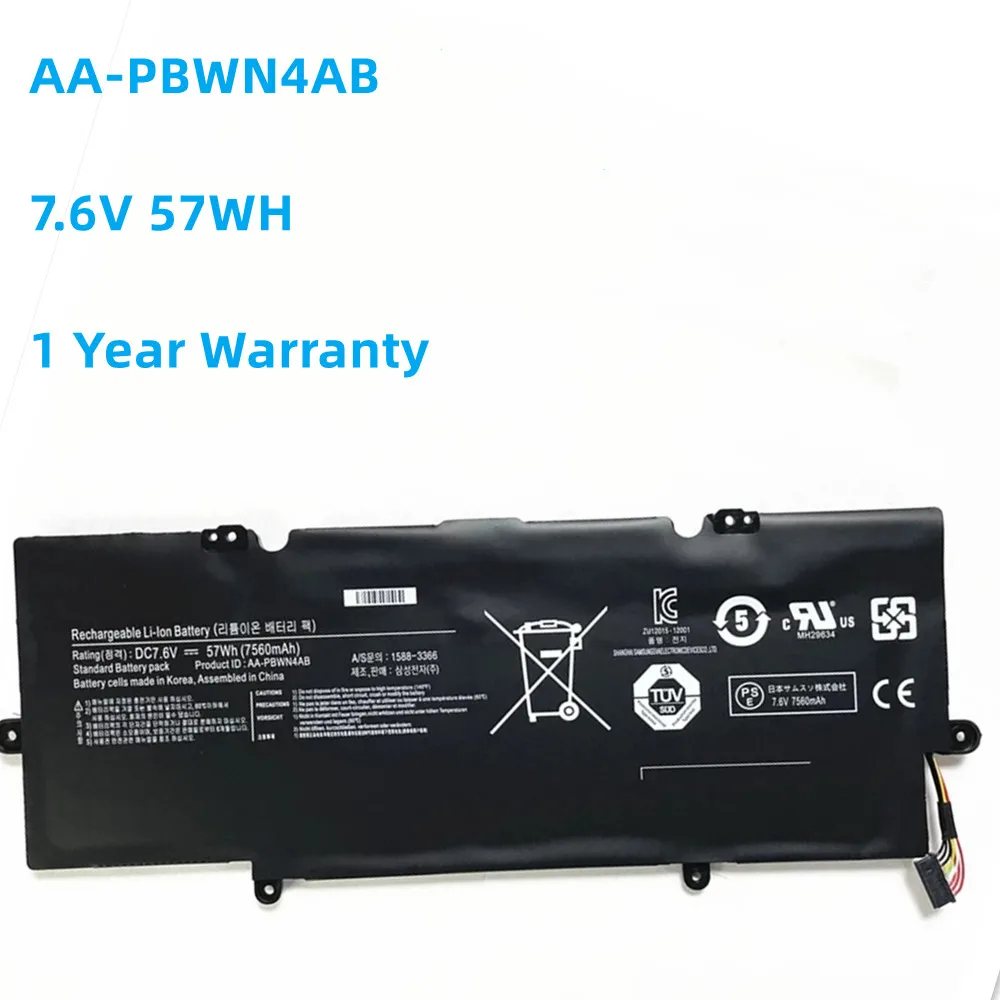 

AA-PBWN4AB Laptop Battery For Samsung ATIV Book NP530U4E NT530U4E NP540U4E 730U3E 740U3E 530U4E 540U4E NP730U3E 7.6V 57WH