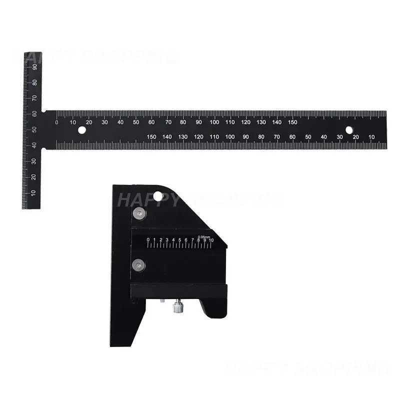 T Type Multifunctional Woodworking Ruler Scriber High Precision Measurement Carpentry Marking Gauge Carpenter Measuring Tool
T Type Multifunctional Woodworking Ruler Scriber High Precision Measurement Carpentry Marking Gauge Carpenter Measuring Tool